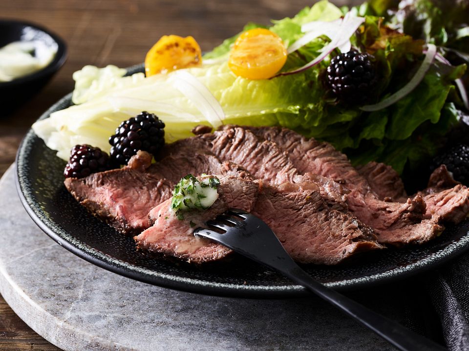 smoked-beef-flat-iron-with-herbed-ghee